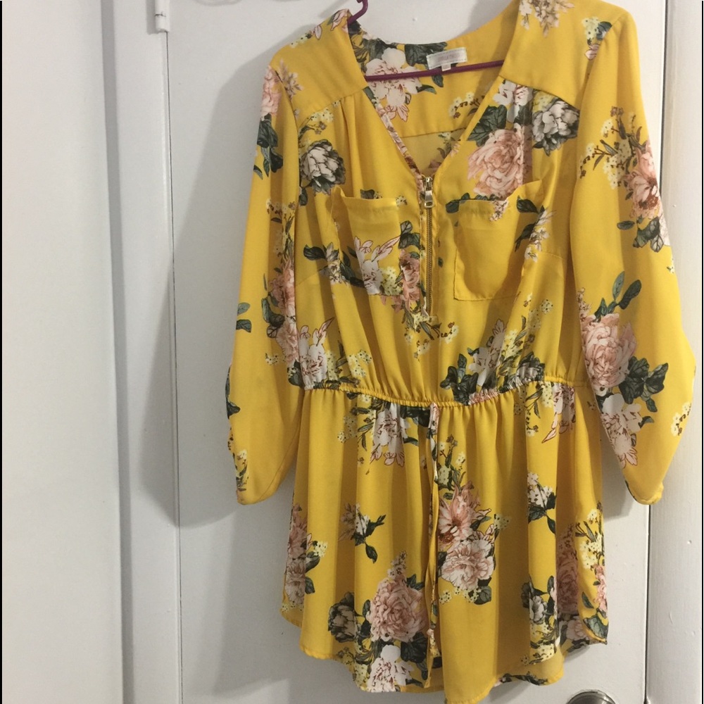 Stela tweed floral blouse
